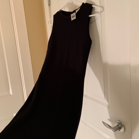 NEXT UK Black Sleeveless Stretch Knit Dress Size Small - Picture 4 of 10